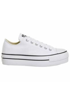 Converse All Star White Platform Low