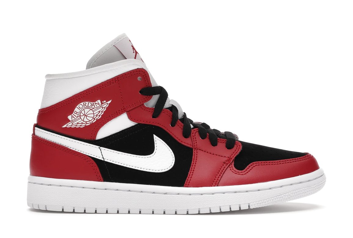 Jordan 1 Mid White Gym Red Black | Sneaker Cream