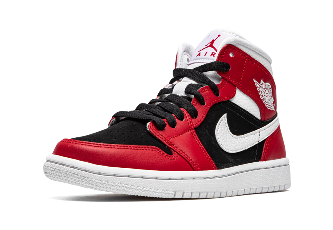 Jordan 1 Mid White Gym Red Black | Sneaker Cream