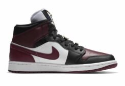 Jordan 1 Mid SE Black Dark Beetroot | Sneaker Cream