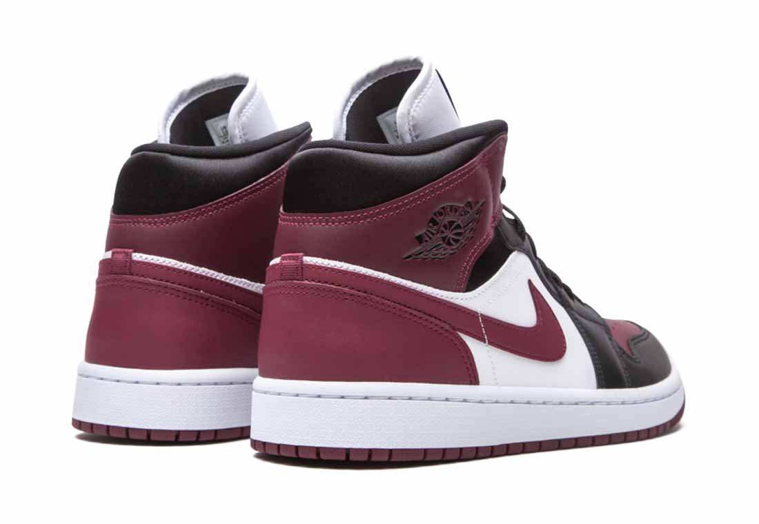 Jordan 1 Mid SE Black Dark Beetroot | Sneaker Cream