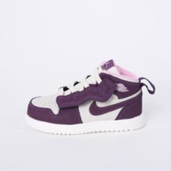Jordan 1 Mid Purple white Kid