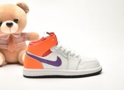 Jordan 1 White Orange kid
