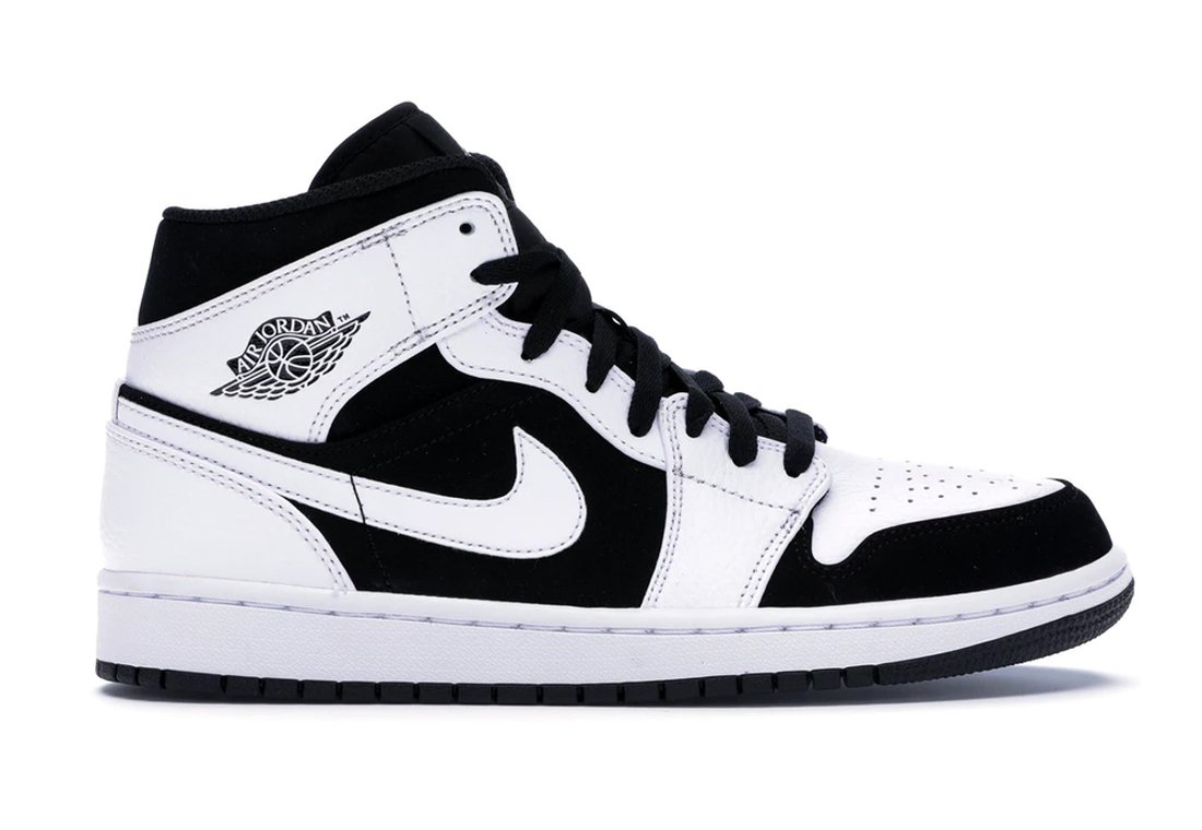 Jordan 1 Mid White Black | Sneaker Cream