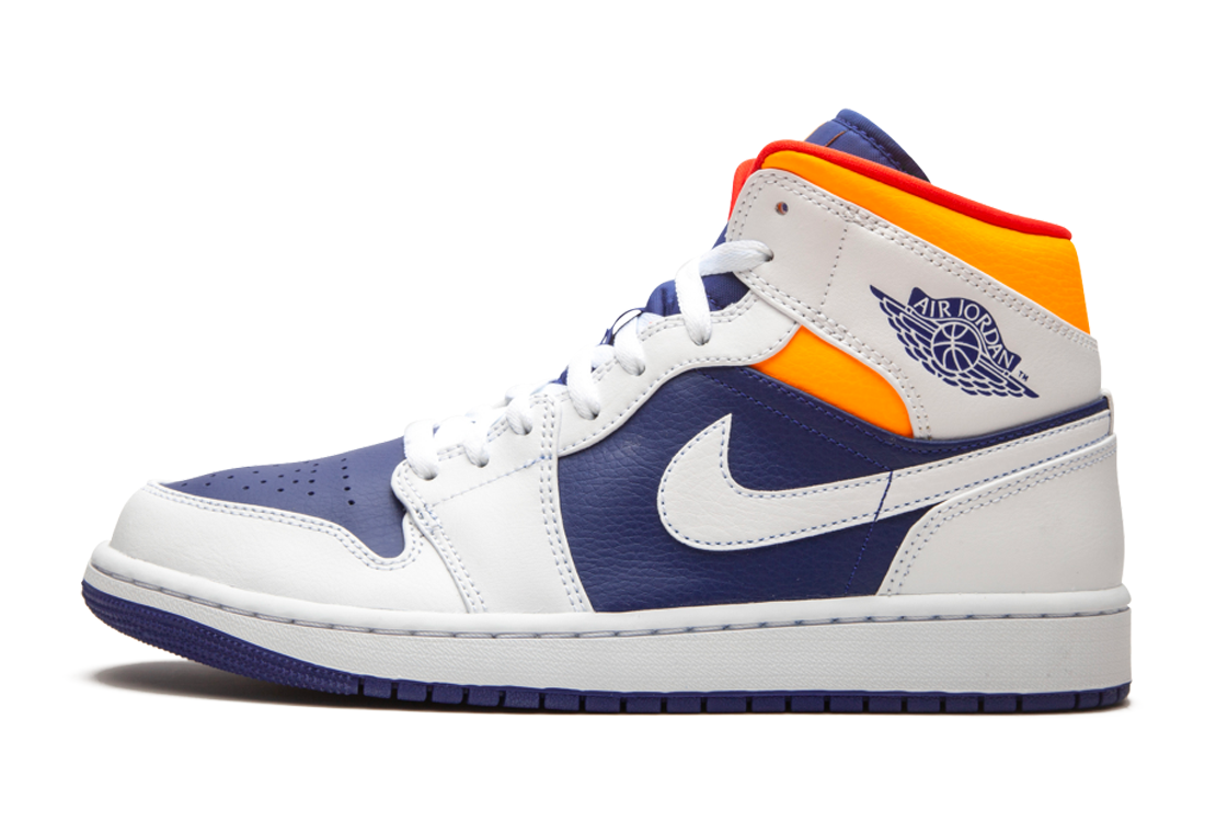 Jordan 1 Mid SE Royal Blue Laser Orange | Sneaker Cream