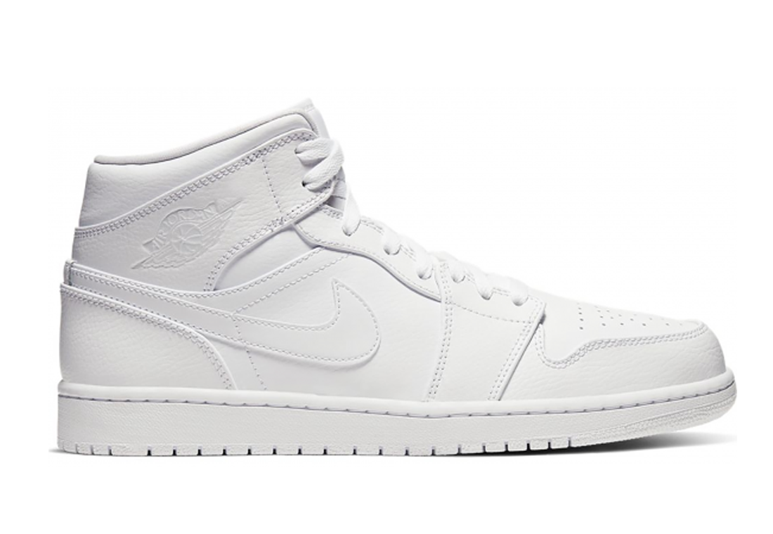 Jordan 1 Mid Triple White | Sneaker Cream