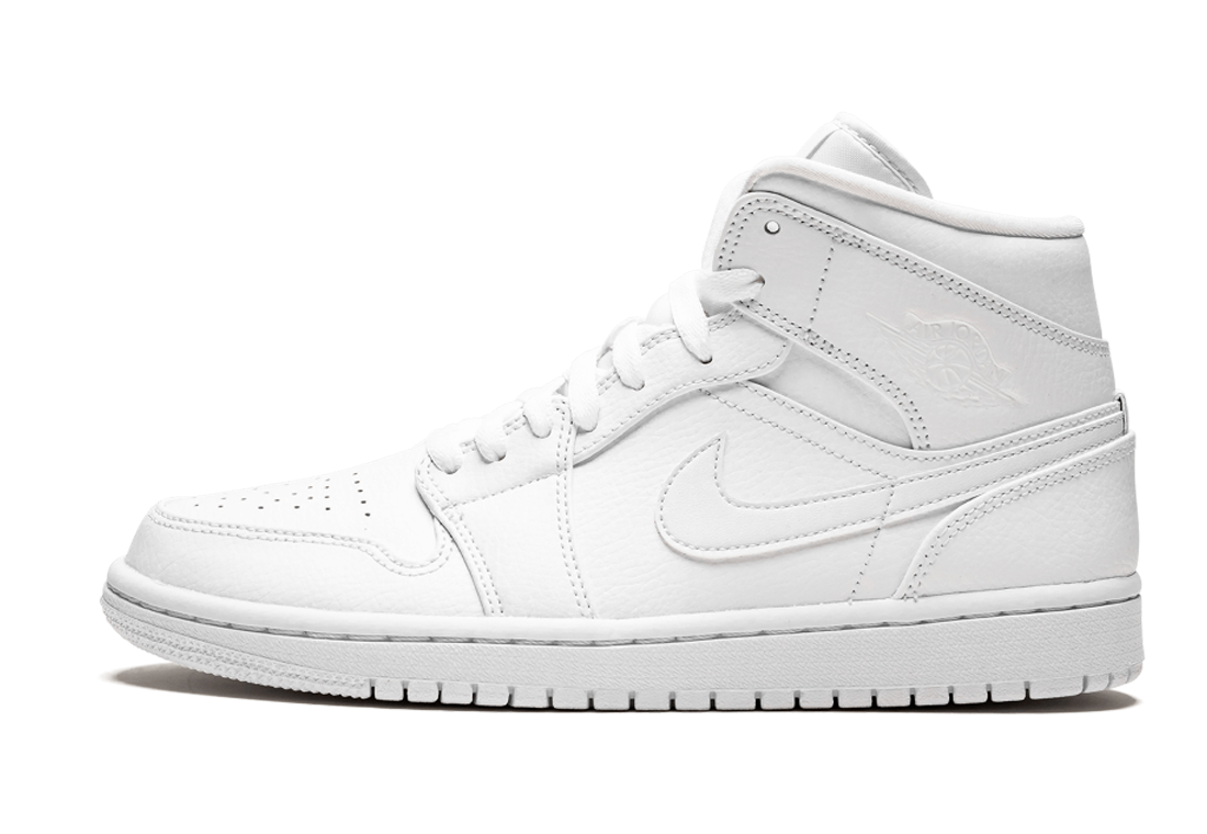 Jordan 1 Mid Triple White | Sneaker Cream