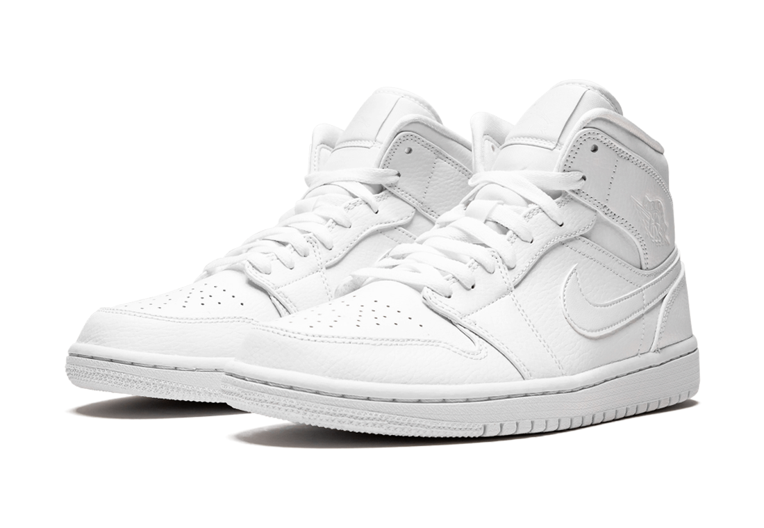 Jordan 1 Mid Triple White | Sneaker Cream