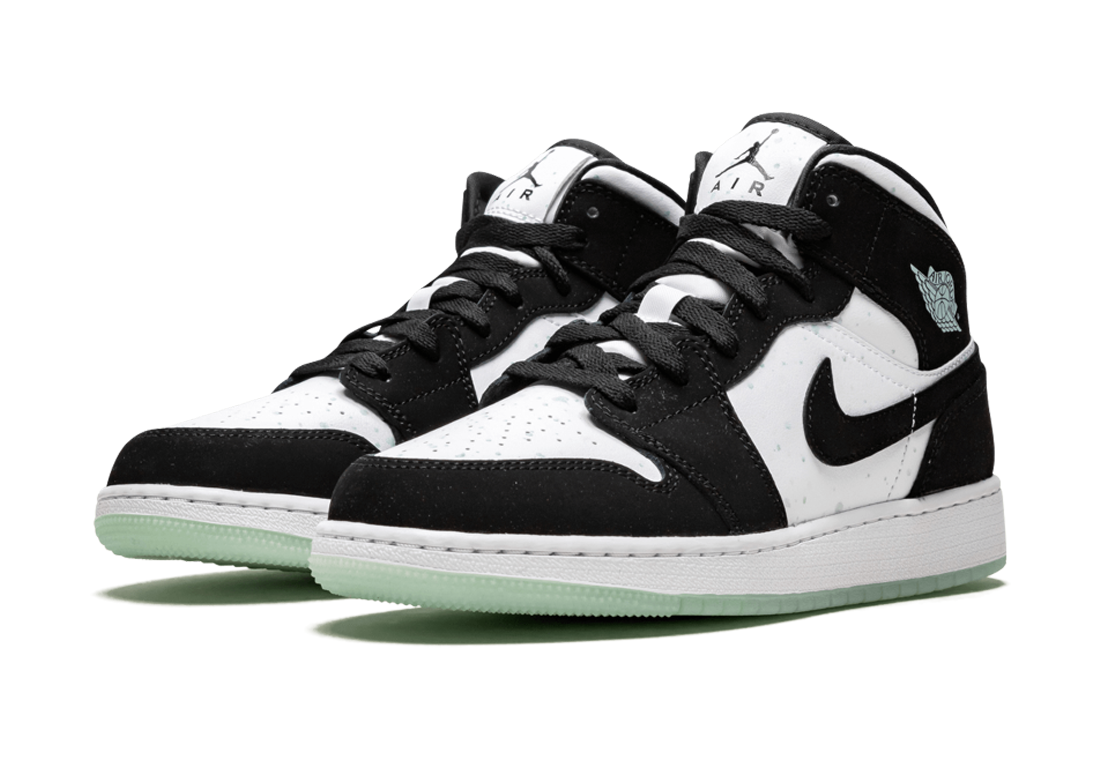 Jordan 1 Mid White Black Teal Tint | Sneaker Cream