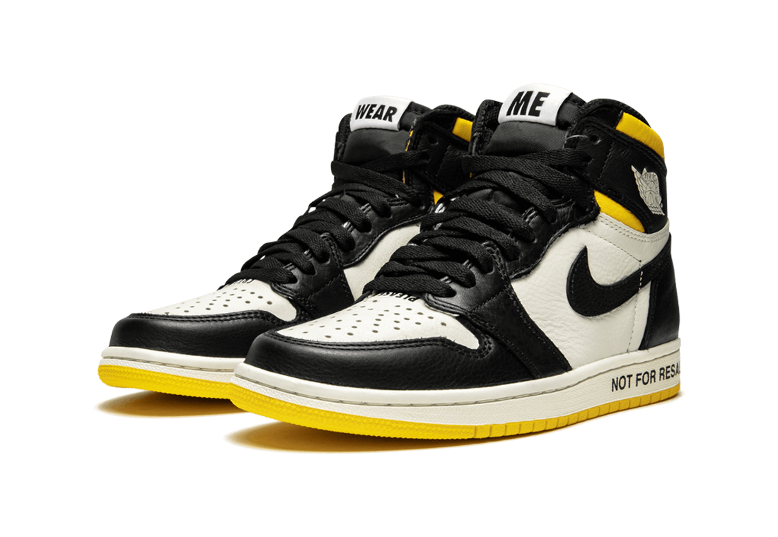 Jordan 1 Retro High "Not for Resale" Yellow | Sneaker Cream