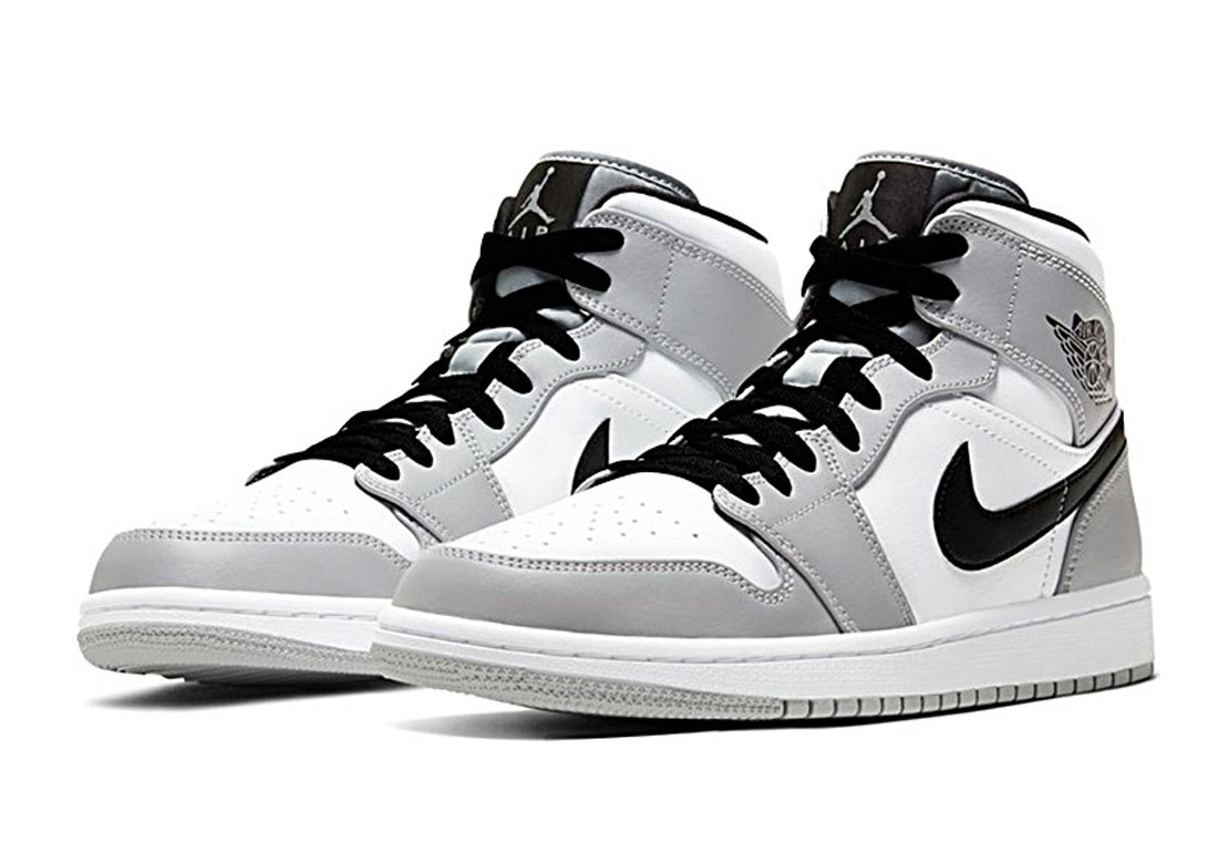 Jordan 1 Mid Light Smoke | Sneaker Cream