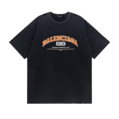 Balenciaga Orange Black T-shirt