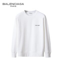Balenciaga Plain White Sweatshirt