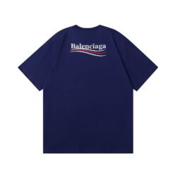 Alternative view of Balenciaga Three stripes Blue T-shirt