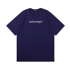 Balenciaga Blue Short Sleeve T-shirt