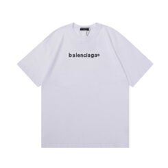 Balenciaga White Short Sleeve T-shirt