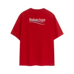 Alternative view of Balenciaga Three Stripes Red T-shirt