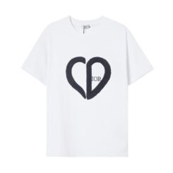Dior White Heart T-shirt