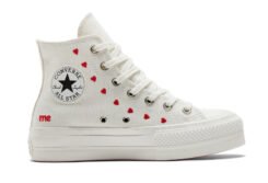 Converse Lift Hi White Red