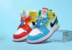 Jordan 1 Mid Mario & Luigi Kid