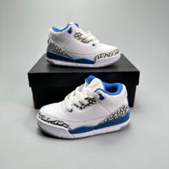Jordan 3 Cement Blue Kid