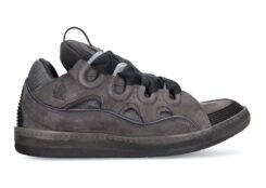 Lanvin Leather Curb Dark Grey
