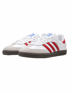 Alternative view of Adidas Samba White and Red