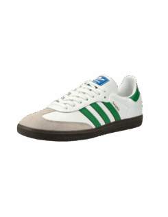Alternative view of Adidas Samba White and Green
